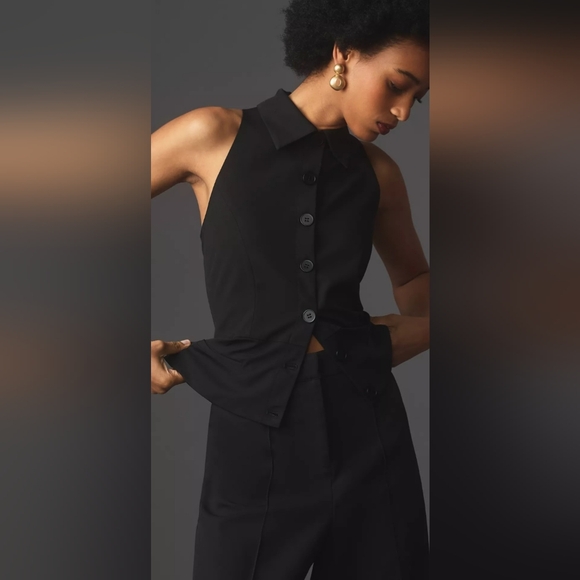 Anthropologie Tailored Peplum Jumpsuit - Picture 4 of 4